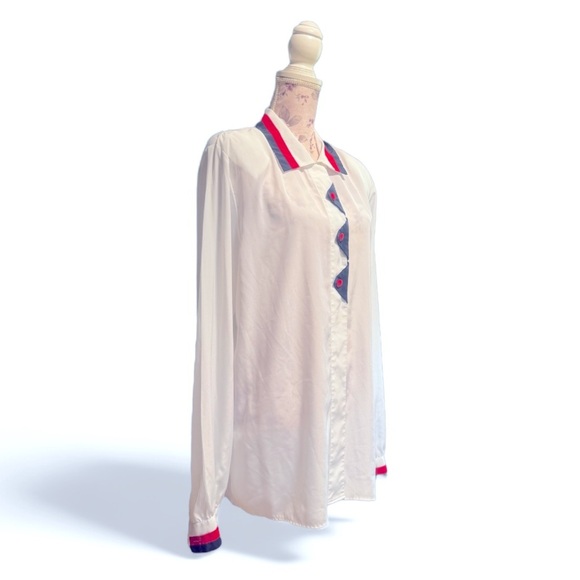 Vintage Lady Eva Laurel Padded Shoulder Long Sleeve - Picture 2 of 3